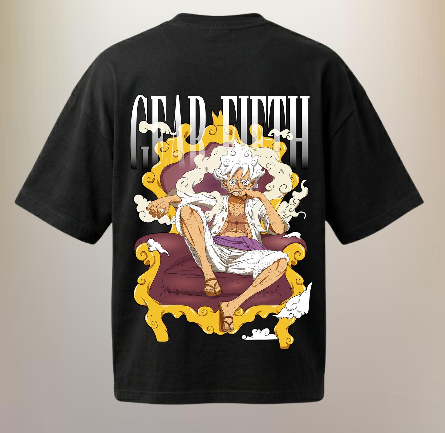 Luffy Gear 5 "Sun God Nika" Oversized T-Shirt | One Piece Inspired Anime Streetwear
