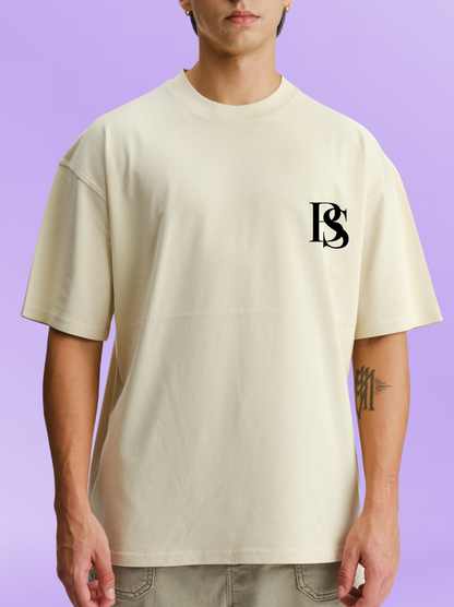 Majnu Bhai Painting Oversized T-Shirt | 240 GSM Off White