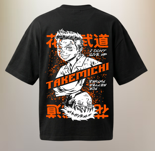 Takemichi Hanagaki "I Don't Give Up" Graphic Tee | Tokyo Revengers Inspired Anime Streetwear